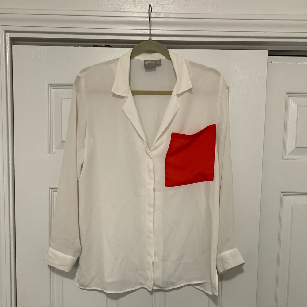 ASOS Long sleeve sheer shirt